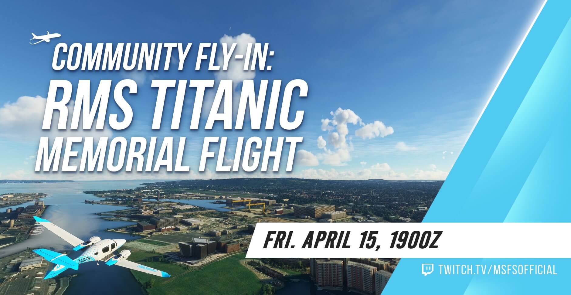 Community Fly In RMS Titanic Memorial Flight - Friday April 15 at 1900Z